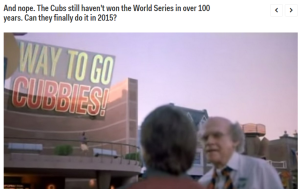 Back to the Future Cubs